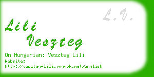 lili veszteg business card